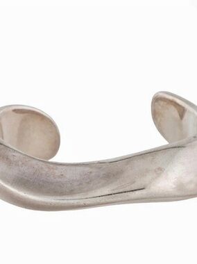 Tiffany & Co. Elsa Peretti Swirl Cuff Silver Bracelet